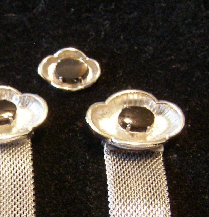 mens Fashion Wedding Jewelry vintage SEA SHELL shape Tie Tack and Meshwrap Cufflinks Nautical Cufflinks Black Onyx Stone on silver Finish