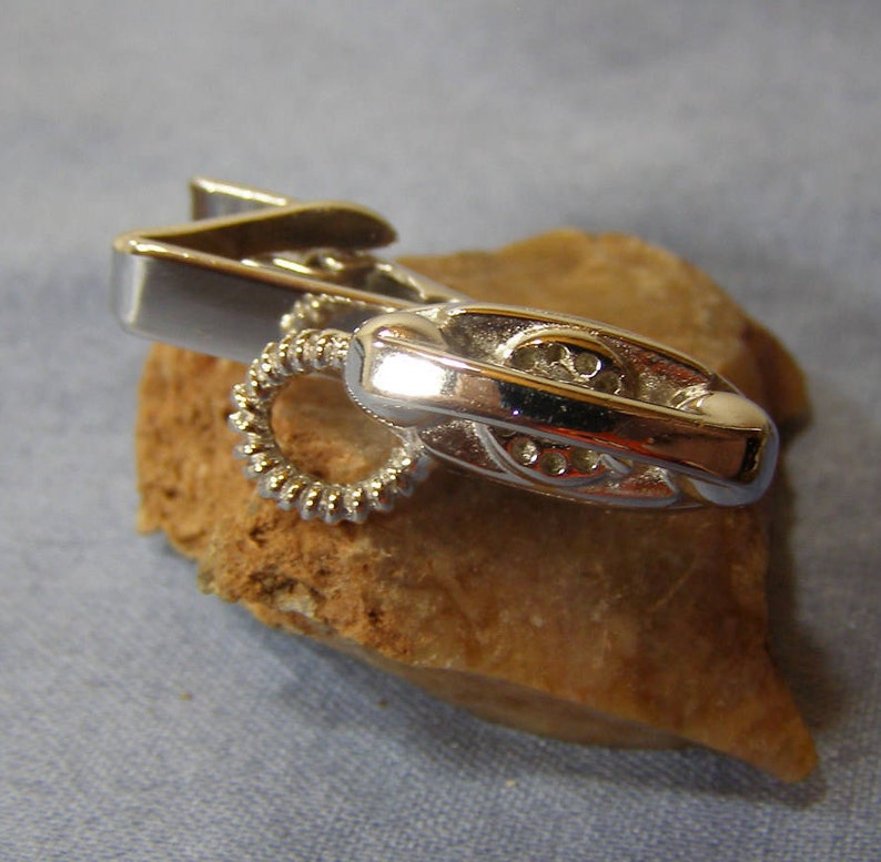 vintage Rotary Telephone Tie Clasp rare Mid Century Tie Clasp silver plate Novelty Phone Tie Bar PRINCESS PHONE Tie Clip Wedding Jewelry