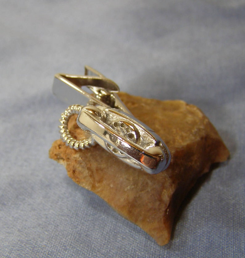 vintage Rotary Telephone Tie Clasp rare Mid Century Tie Clasp silver plate Novelty Phone Tie Bar PRINCESS PHONE Tie Clip Wedding Jewelry