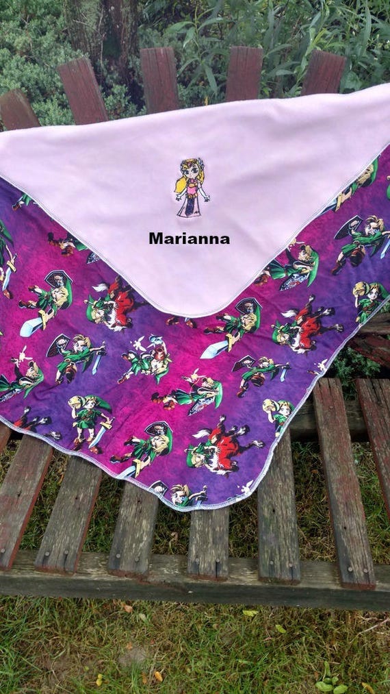 Legend of Zelda Fleece Baby/Kids Blanket Personalized Name Etsy