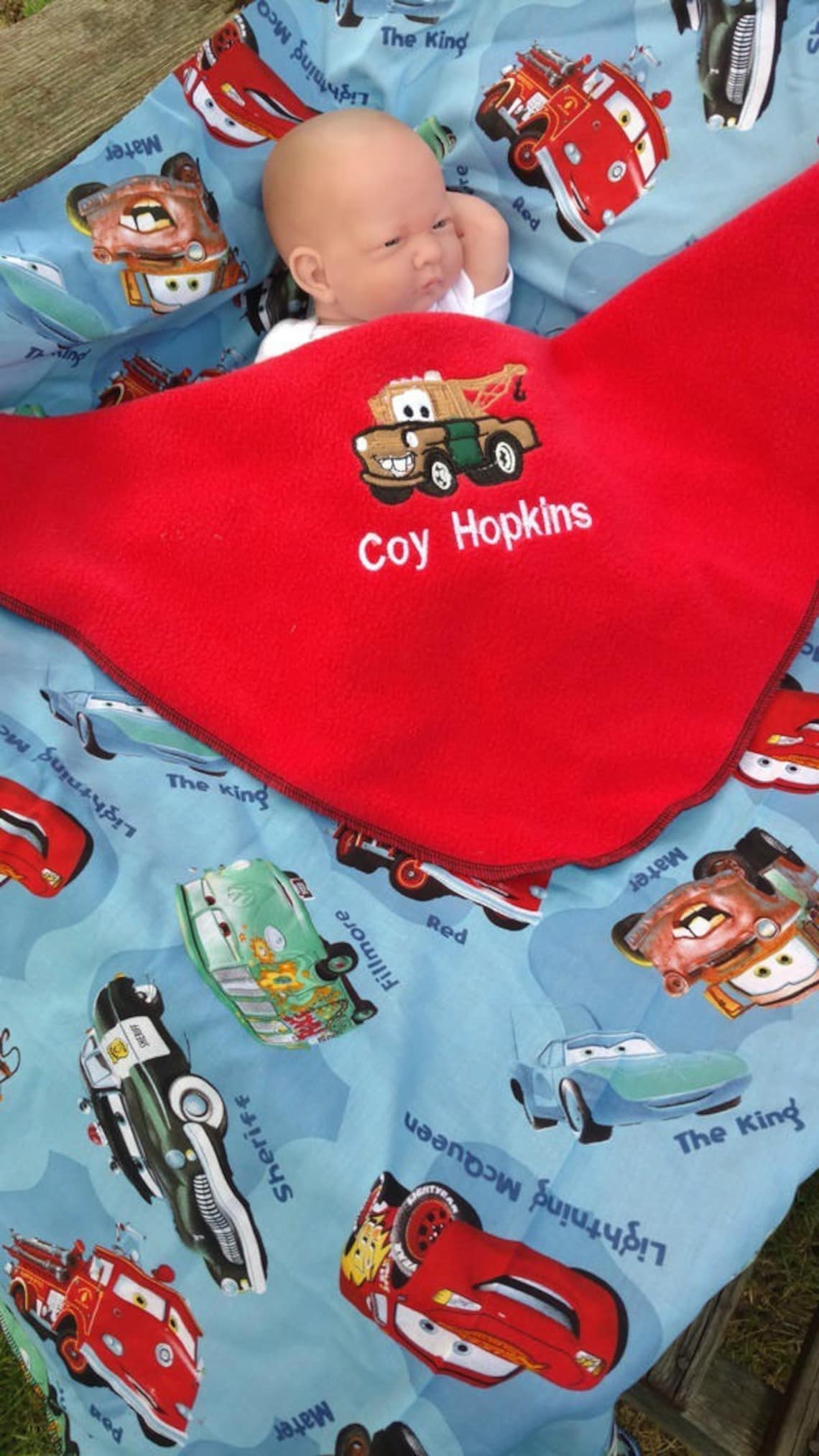 Personalized Disney Cars Baby/Toddler blanket Personalized Etsy