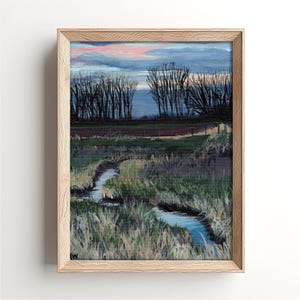 Creek at Dawn, Pintura acrílica de A. Wittpenn | Impressão de belas artes
