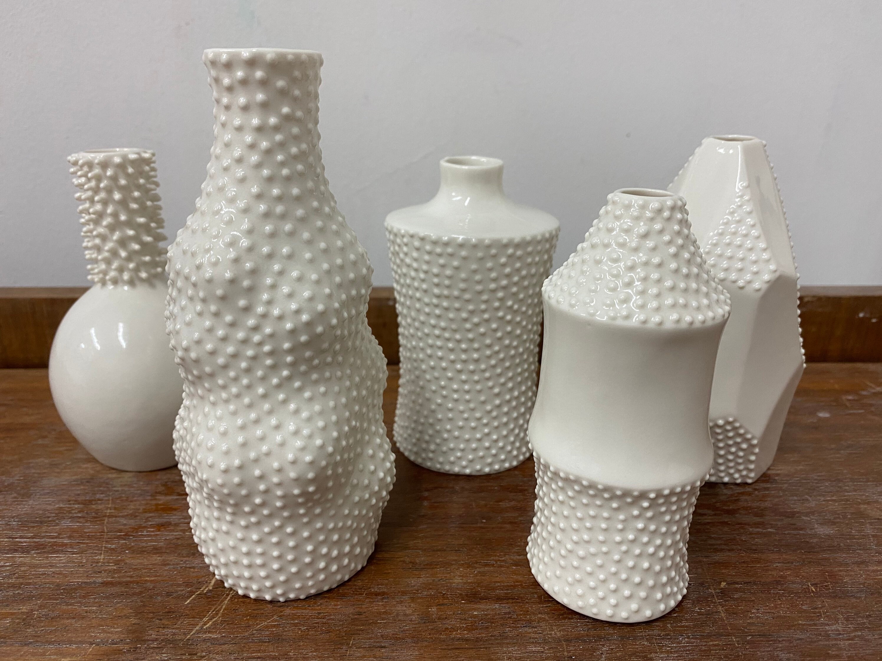 Small vase set set of 5 no.14 Etsy