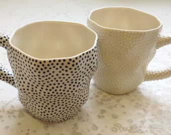 Dotted Tall Mugs