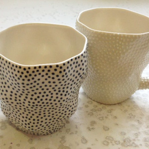 Dotted Tall Mugs