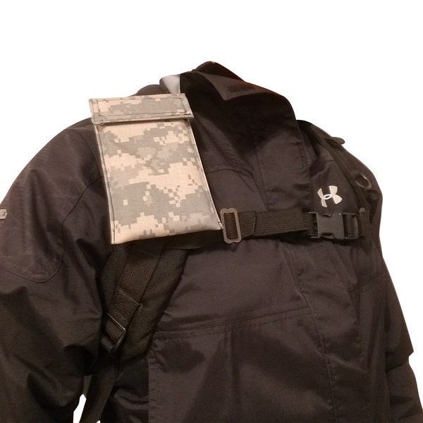 Tactical Back Pack Shoulder Strap Pouch (ACU Camo)