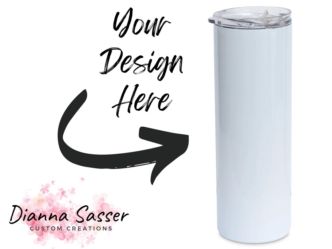 Design Your Own 20 Oz. Stainless Steel Tumbler With Lid and Reusable ...