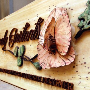 Custom Wooden Floral Sign - Etsy