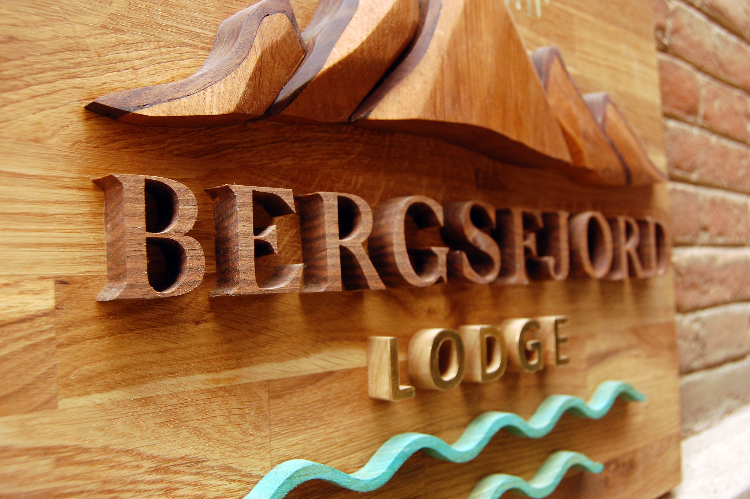 Outdoor Wooden Mountain Sign - Etsy