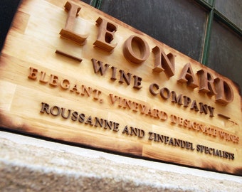 Winery Wooden Sign