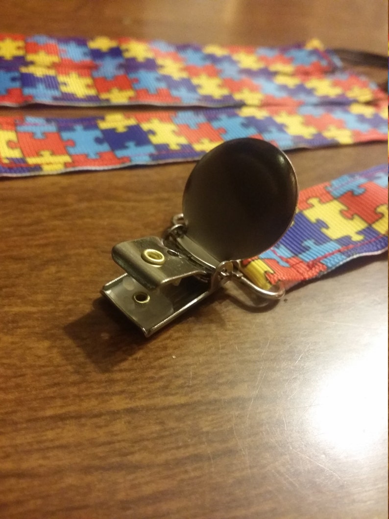 Autism awareness pacifier clip Etsy