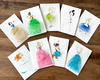 Disney Princess 3D Greeting and Birthday cards (pick 3)