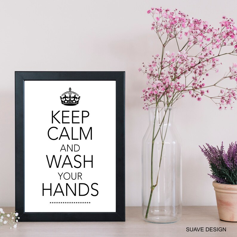 Bathroom Toilet Prints Wash Your Hands Posters Large Prints Etsy