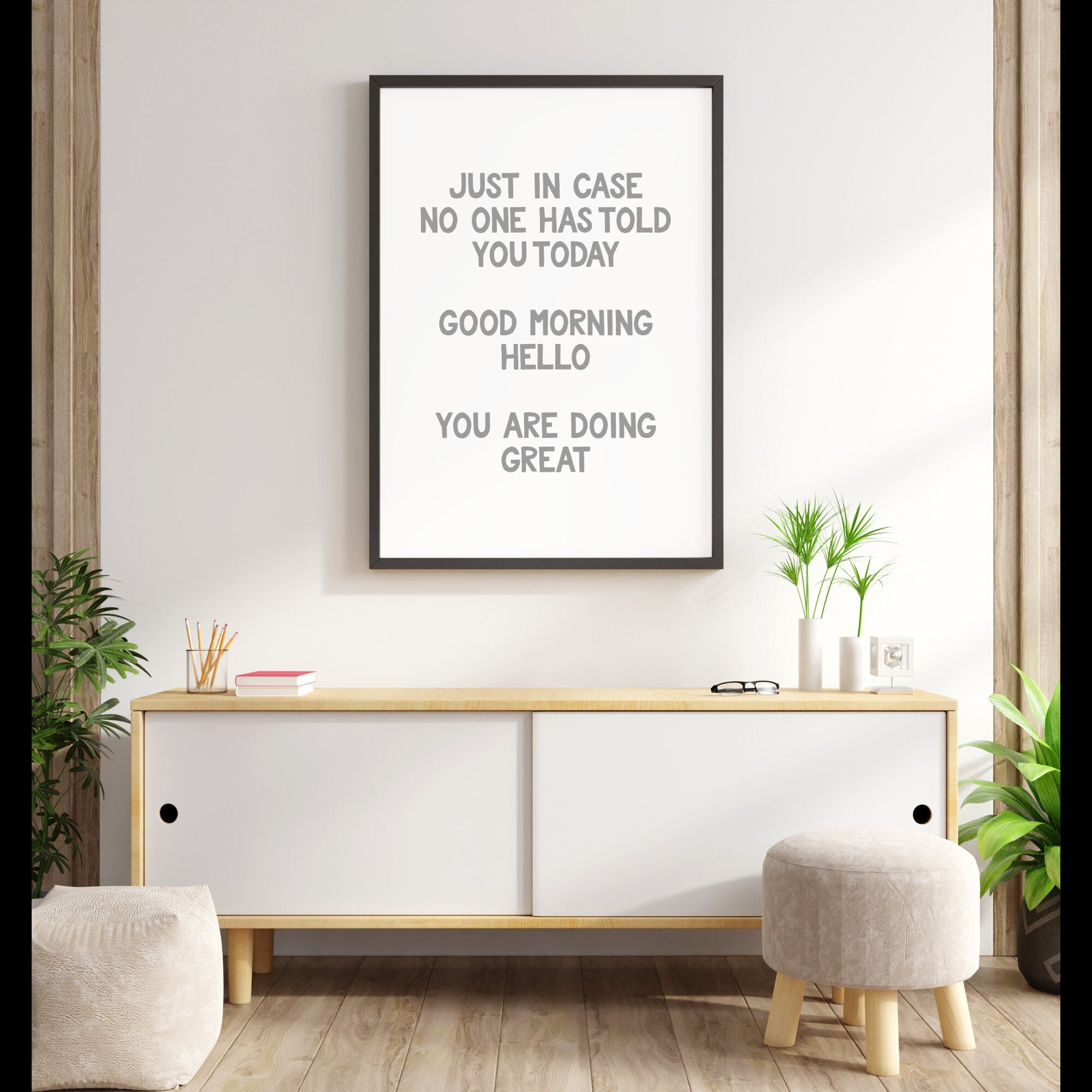 Good Morning Kitchen Print Wall Art Prints Large Quote for - Etsy UK