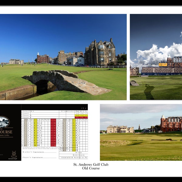 St Andrews Golf Club Old Course Photo Memorabilia Gift Poster Souvenirs