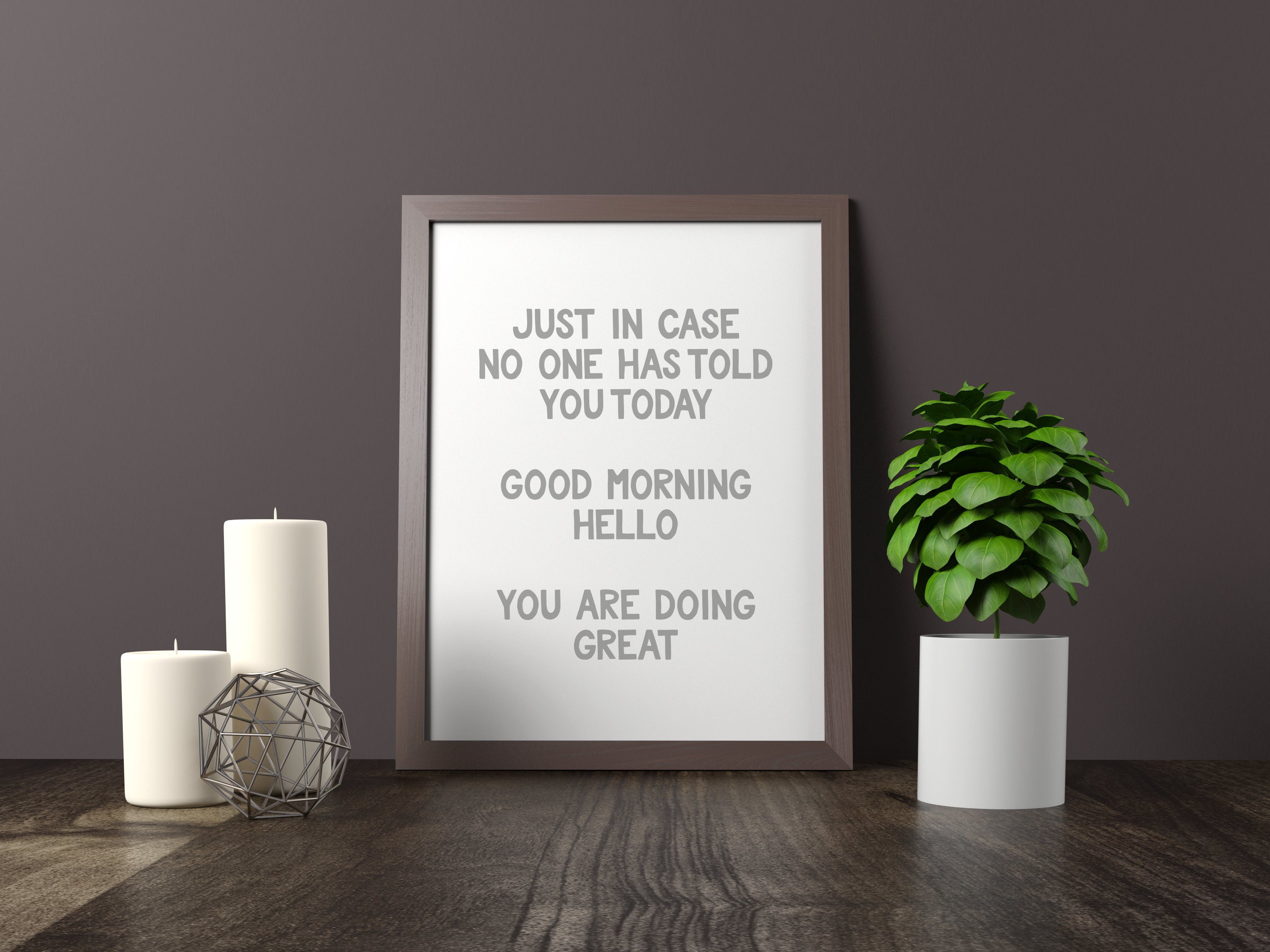 Good Morning Kitchen Print Wall Art Prints Large Quote for - Etsy UK