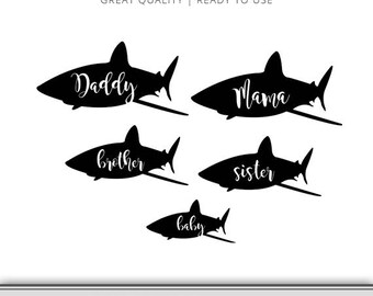 Download Baby shark cameo | Etsy