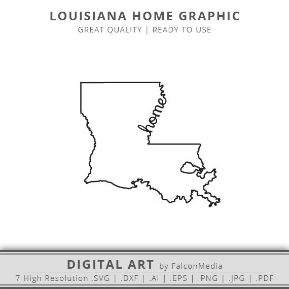 Download Louisiana SVG Louisiana Home State SVG Louisiana Outline ...