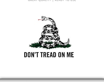 Gadsden Flag Snake Graphic - Don't Tread On Me Flag - Snake Flag SVG - Don't Tread On Me SVG - Cut File - Instant Download - Ready to Use!