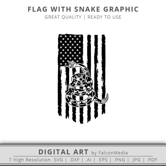 Download Gadsden Flag Snake SVG Don't Tread On Me Flag Snake | Etsy