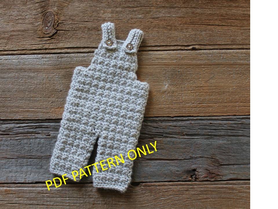 Ollie Overalls PDF Crochet Pattern - Not a finished Product - Thumbnail 3