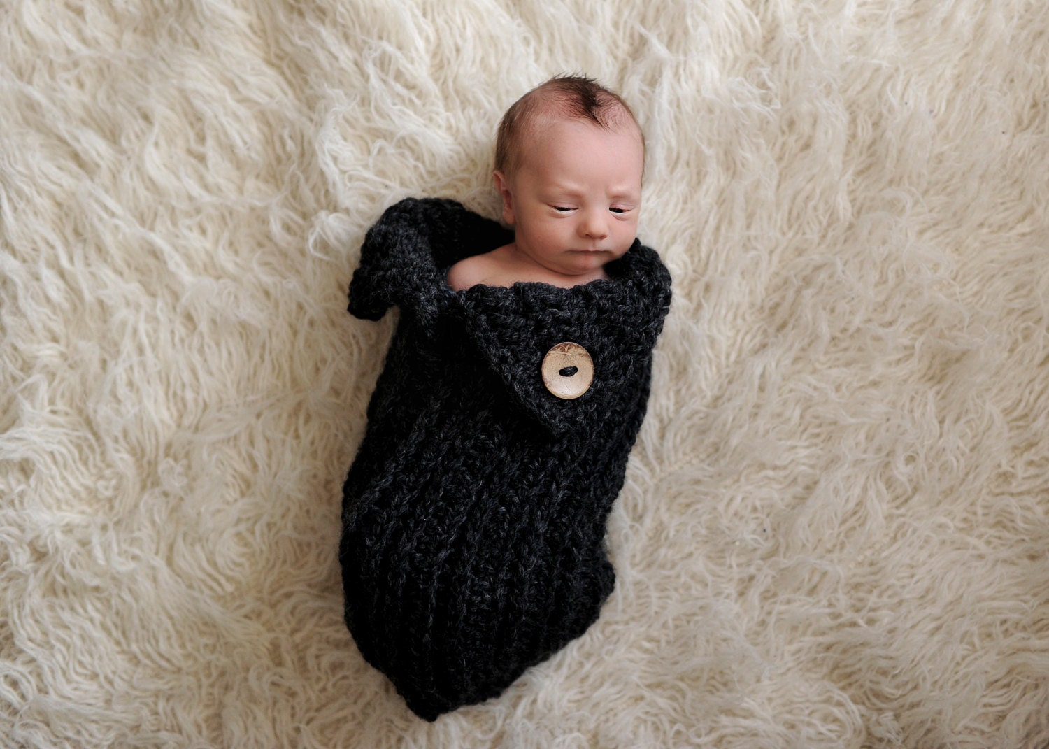 Cozy Newborn Cocoon Crochet Pattern PDF - Not a finished Product - Thumbnail 5