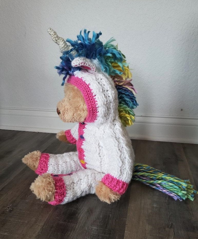 Crochet PDF Pattern, Ulanna Unicorn Suit, Baby Romper, Coverall, Sleeper - Not a finished Product