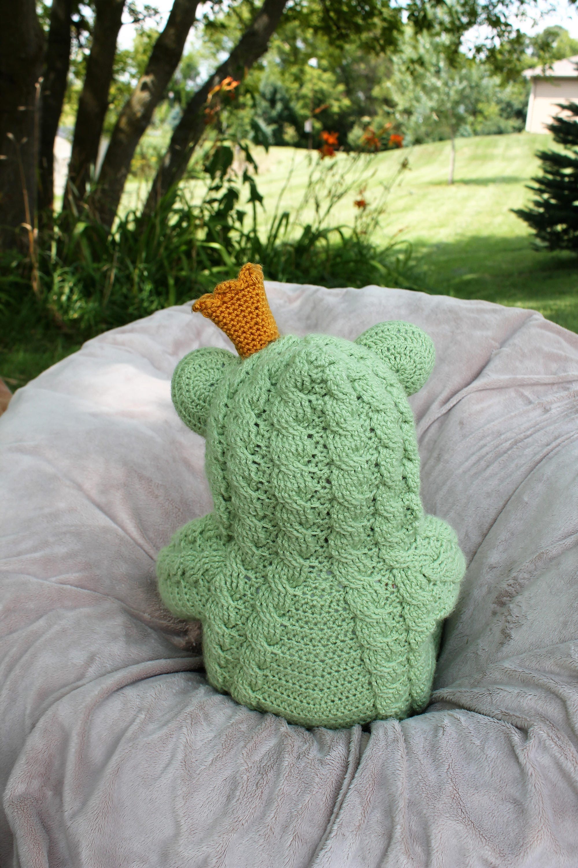 Crochet PDF Pattern, Fennimore Frog Suit, Baby Romper, Coverall, Sleeper - Not a finished Product - Thumbnail 3
