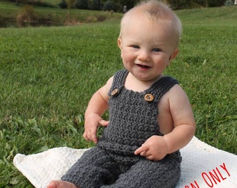 Ollie Overalls PDF Crochet Pattern - Not a finished Product