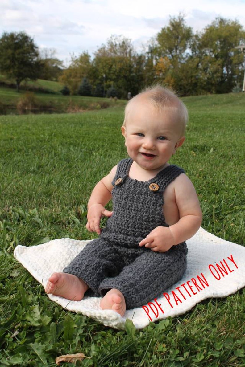 Ollie Overalls PDF Crochet Pattern Not a finished Product image 1