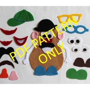 PATTERN ONLY - Mr. Potato Head Felt Toy