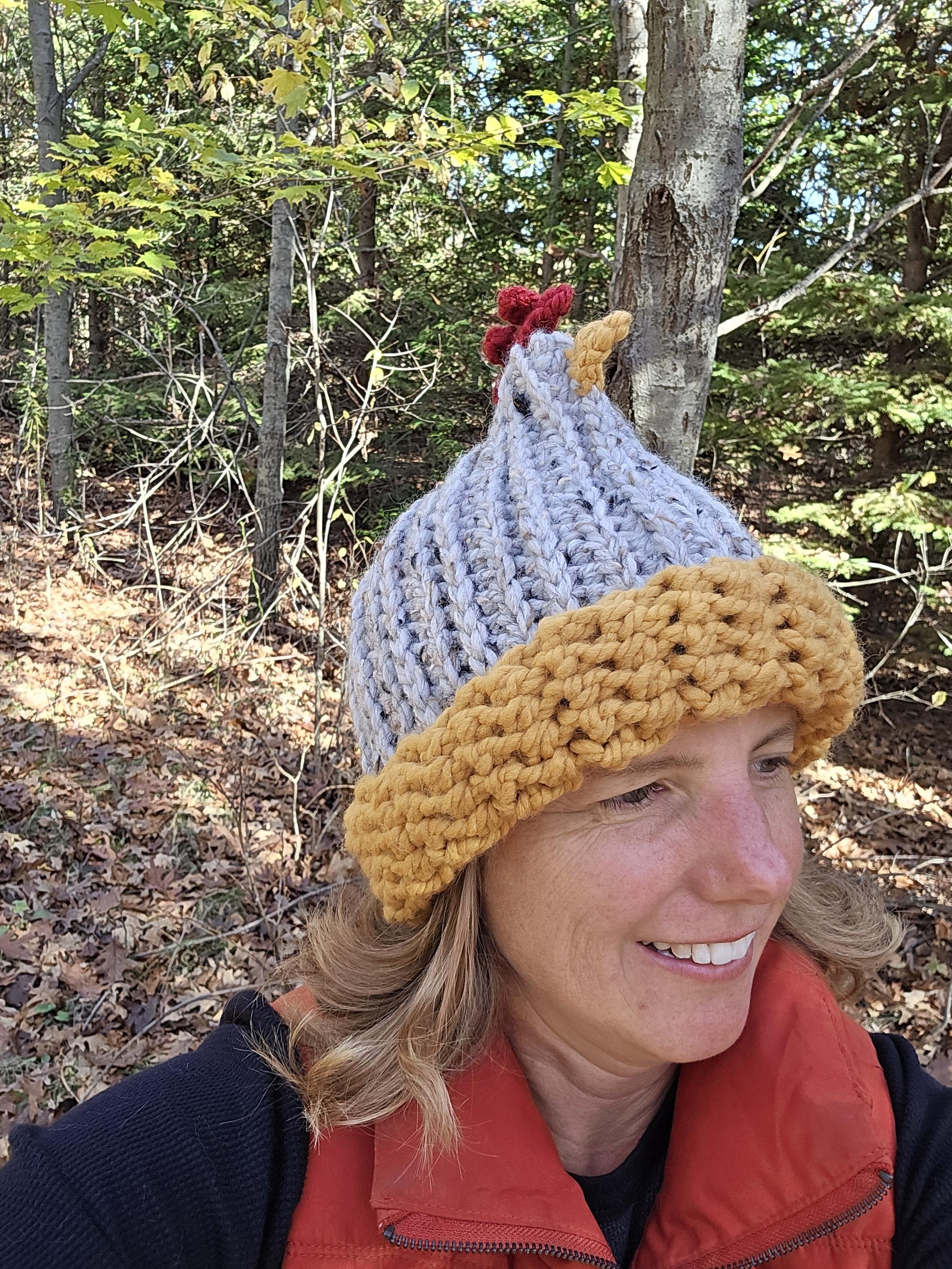 Crochet PDF Pattern - Charli Chicken Hat - Not a finished product - Thumbnail 2