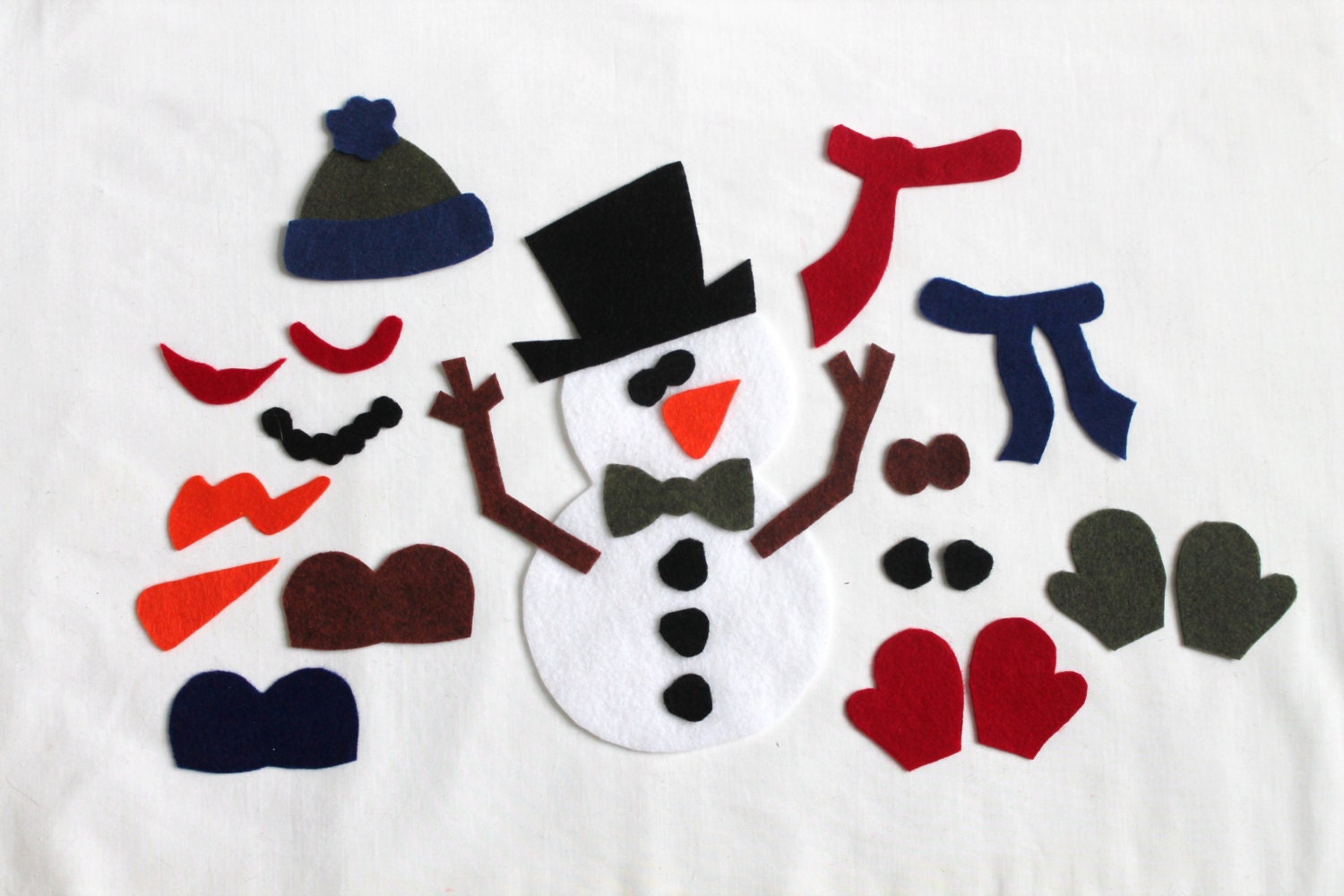 Sammy Snowman Felt Toy Pattern - Thumbnail 2