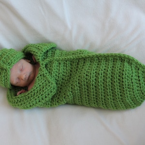 Sweet PeaPod Newborn Cocoon & Hat Crochet Pattern PDF - Not a finished Product