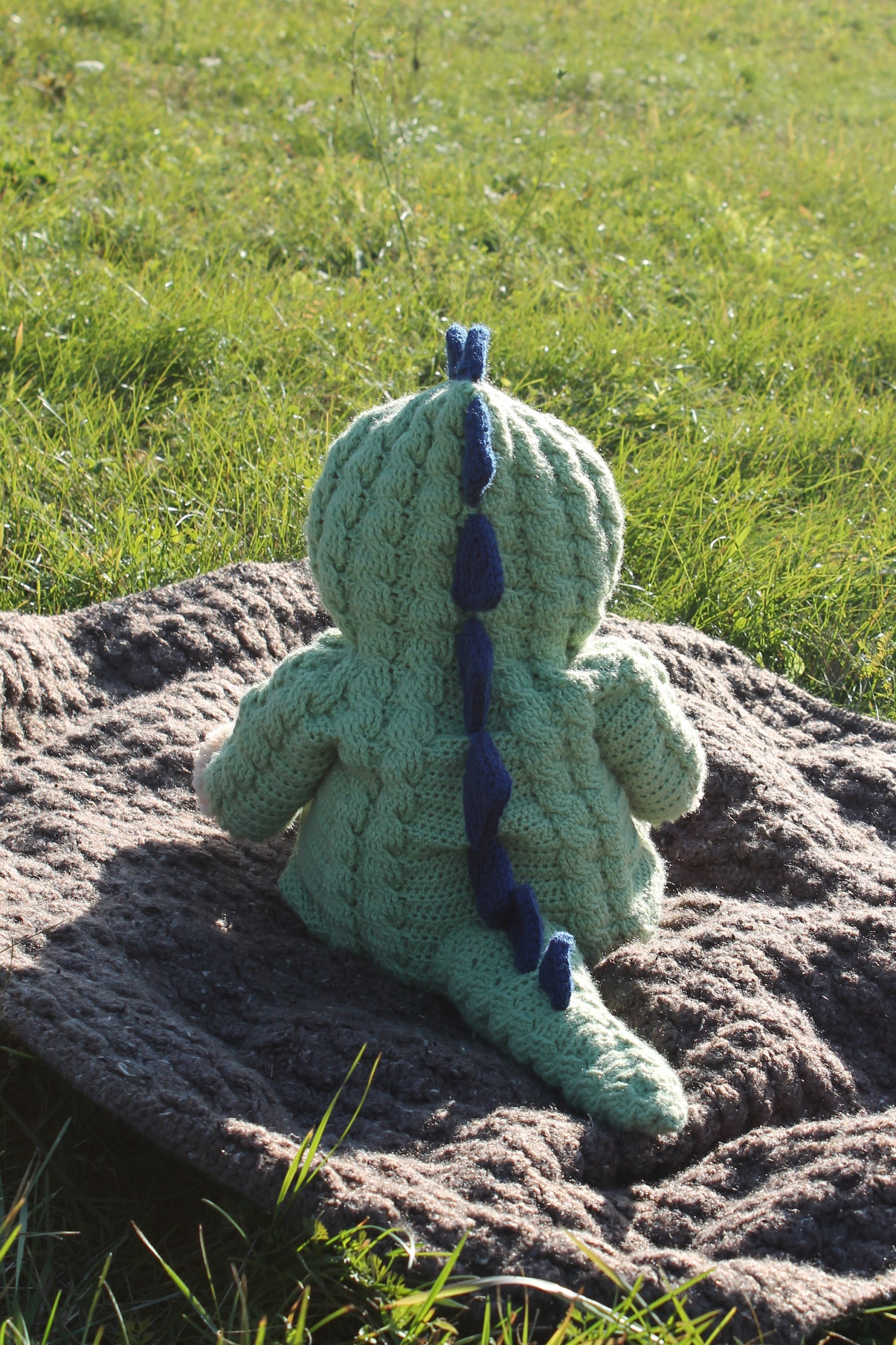 Crochet PDF Pattern, Digby Dinosaur Suit, Baby Romper, Coverall, Sleeper - Not a finished Product - Thumbnail 4
