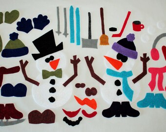 Vilten speelgoedpatroon Sammy Snowman