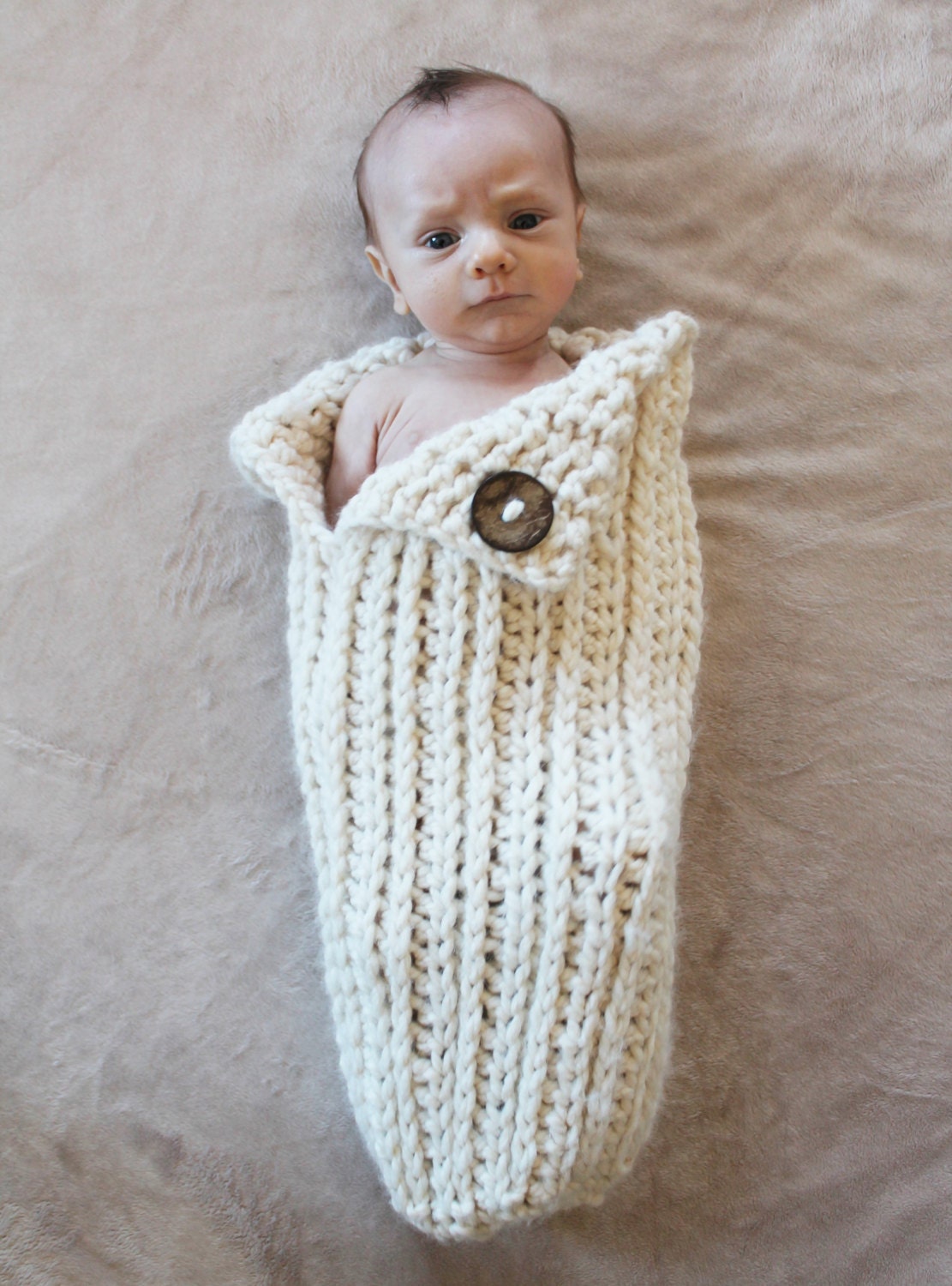 Cozy Newborn Cocoon Crochet Pattern PDF - Not a finished Product - Thumbnail 2
