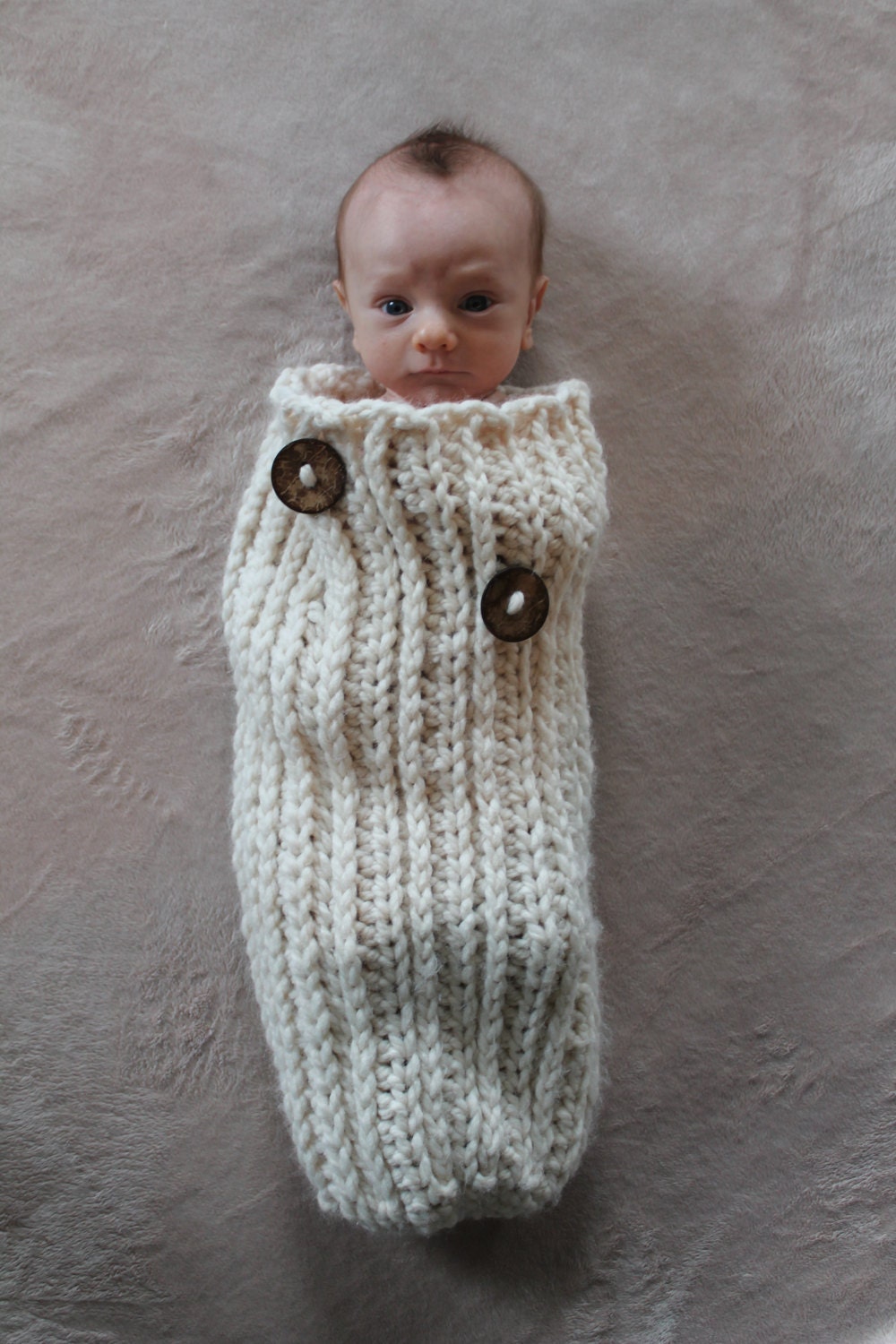 Cozy Newborn Cocoon Crochet Pattern PDF - Not a finished Product - Thumbnail 4