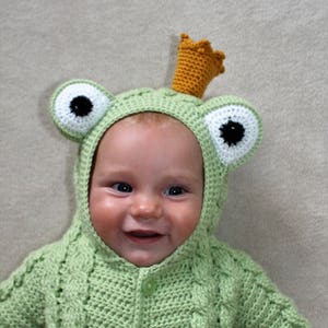Crochet PDF Pattern, Fennimore Frog Suit, Baby Romper, Coverall ...