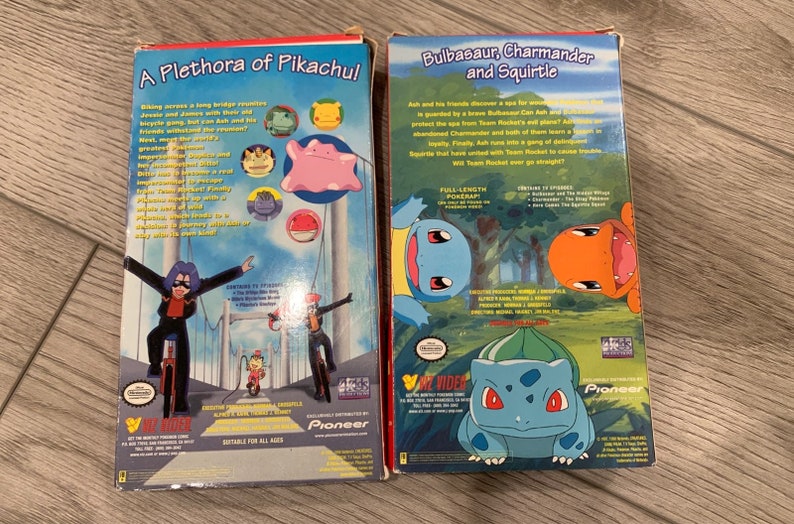 Pokemon VHS Tapes Lot Etsy