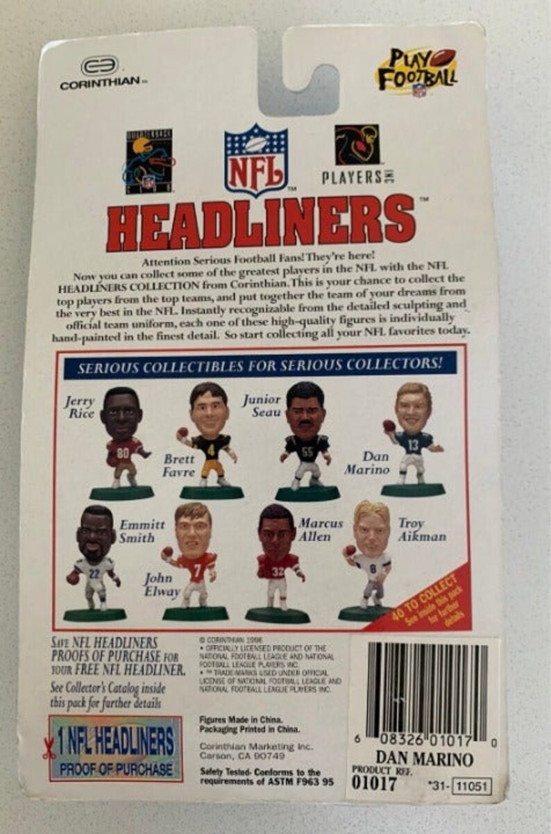 Dan Marino Headliners Figure Etsy