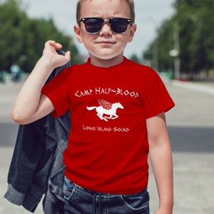 Camp Half Blood T-Shirt Kids Funny Percy & The Lightning Thief Movie Boys  Girls