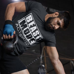 Activated Beast Mode Workout Gym Clothing Mens T-shirt