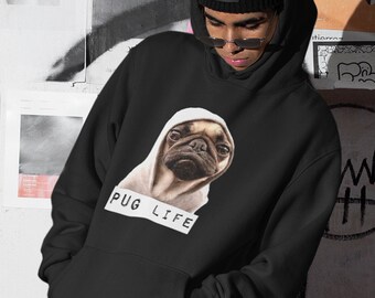 I Love My Pug Dog Womens Ladies Hoody Hoodie Hooded Sweatshirt Gift Present I Love My Pug Dog Womens Ladies Hoody Hoodie Hooded Sweatshirt Gift Present
