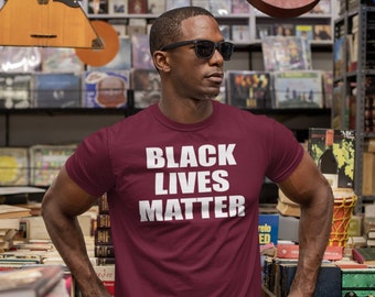 Black Lives Matter Men’s T-Shirt, Civil Rights T-shirt, Protest Shirt, Racial Equality, Black History Tee, BLM Tee, Demand Change, Activist