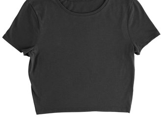 plain crop tee