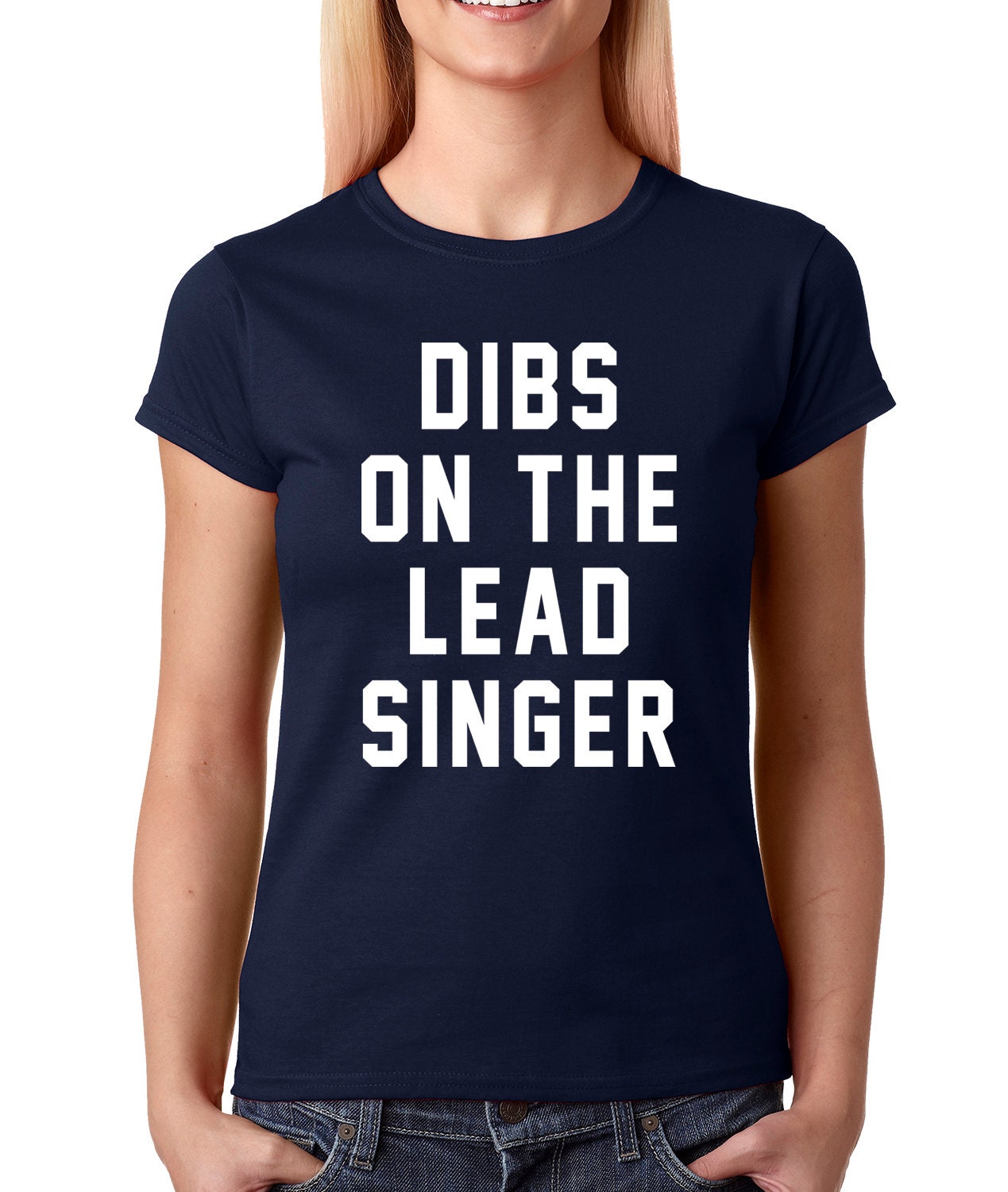 Women s Dibs On The Lead Singer Shirt Printed Concert Etsy