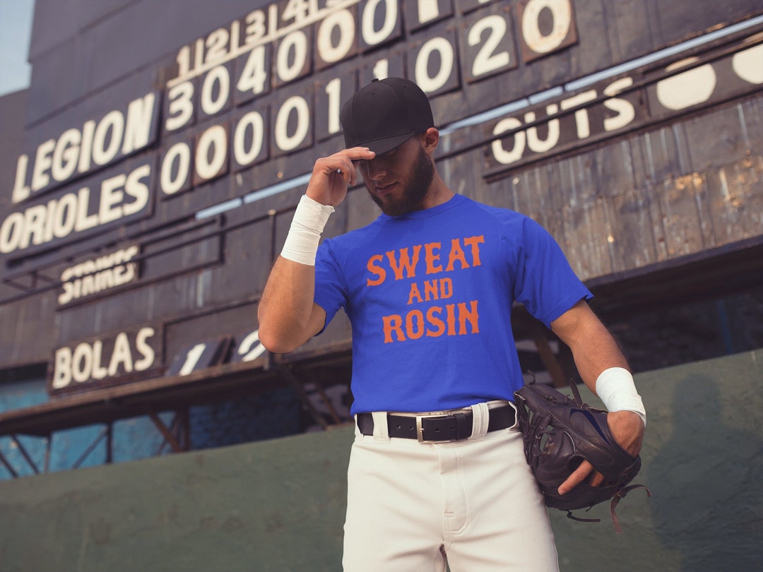 Sweat and Rosin New York Baseball Funny Mens T-shirt 