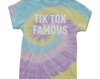 Tik Tok Famous Youth Tie-dye T-shirt - Etsy