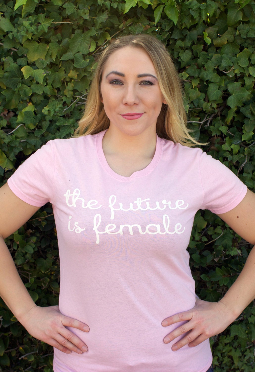 Women's Script The Future Is Female Shirt Printed Feminist | Etsy